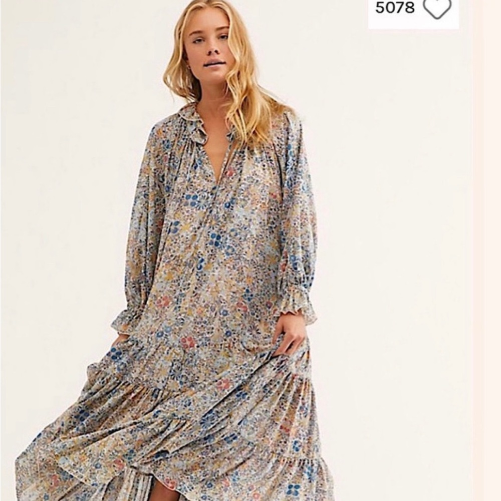 NWOT Free People Feeling Groovy XS - Ivory Blue